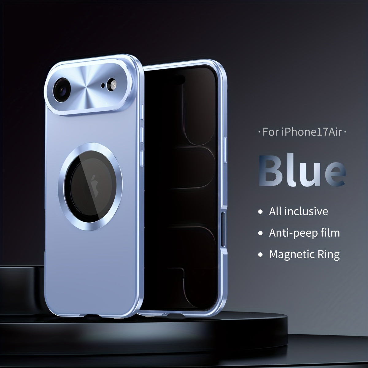 Two-Piece Privacy-Panel Magnetic iPhone Case with Camera Protection in 24 Model and Color Options