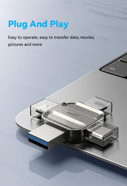 USB Flash Drive EAGET I50 4-in-1 USB 3.0 Multi-Connector Memory Stick with 32GB to 256GB Options