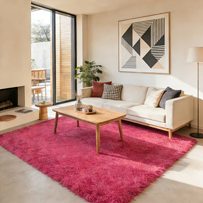 Area Rug Faux-Fur Tufted Collection at 650 g/m² with 22 Colors and Ten Retained Size Listings