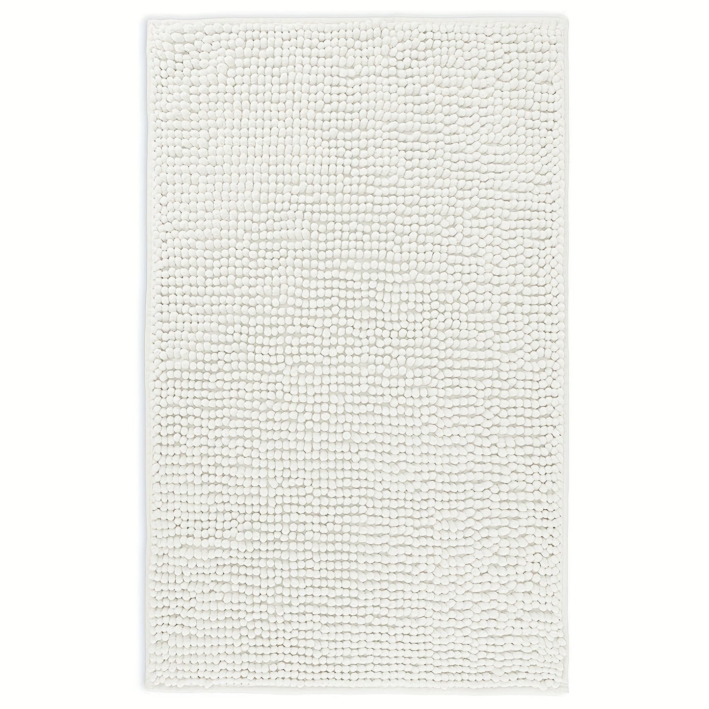 Chenille Bath Rug Extra Thick Soft Absorbent Non-Slip Bathroom Mat Machine Washable, Multiple Sizes & Colors