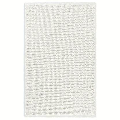 Chenille Bath Rug Extra Thick Soft Absorbent Non-Slip Bathroom Mat Machine Washable, Multiple Sizes & Colors