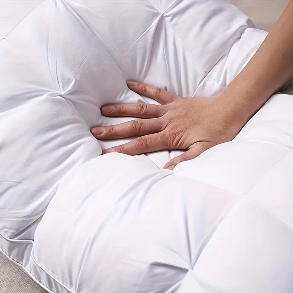 Hotel Quality Pillows 2-Pack, Luxury 5-Star Deep Sleep Neck Support, Non-Collapse Hypoallergenic Polyester Fill, All Season Cooling Bed Pillows Queen King