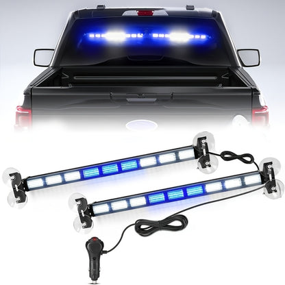LED Light Bar 17 Inch 80W Triple Row 3000+ Lumens 12V-24V – Off-Road Work Light Emergency Flasher for Truck ATV SUV Jeep Boat Tractor – 3 Color Styles