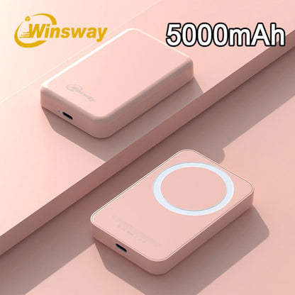 Magnetic Power Bank 5000mAh Mini Wireless Charging PD & QC 3.0 Fast Charge Colorful Portable Charger for iPhone 17 16 15 14 13 MagSafe Compatible
