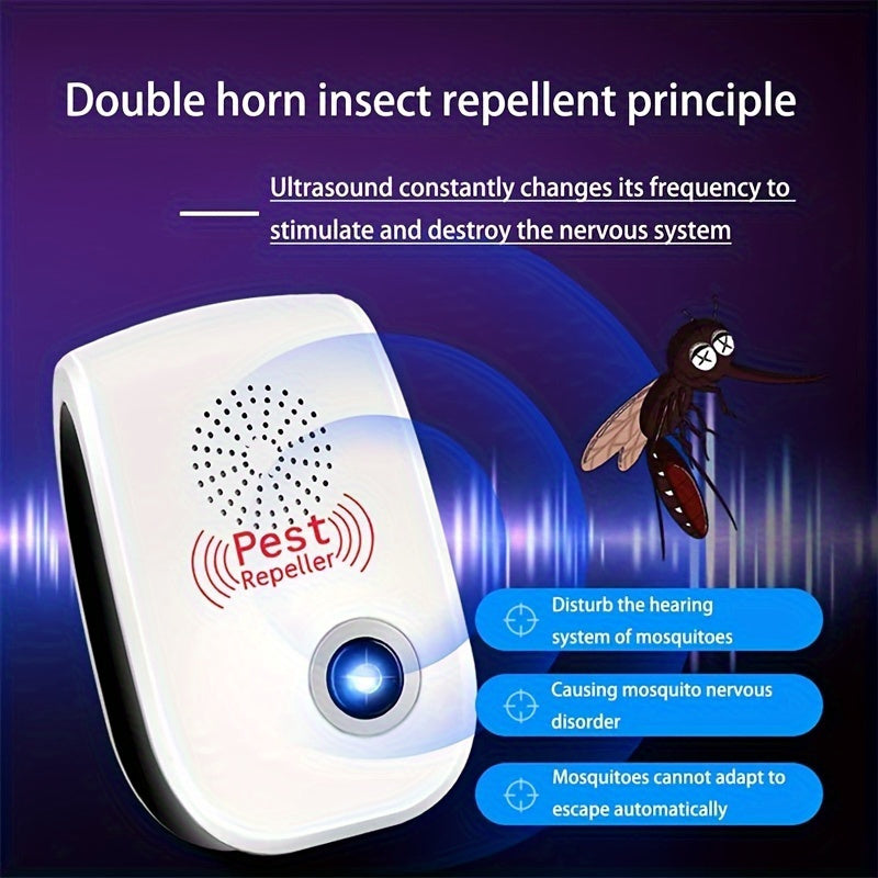 Electronic Rodent Repellent 6 Pack, Auto Frequency Ultrasonic Mouse Repellent Plug In, Indoor Pest Control Device for Home Kitchen Office Warehouse, Upgraded Soundwave Rat Deterrent