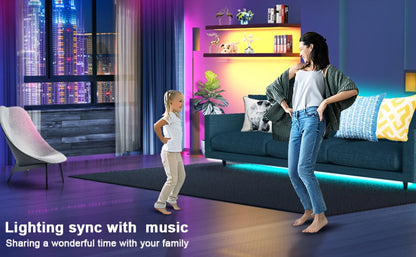 5050 RGB LED Strip Light Kit, 10m to 30m with App Control, Music Mode and 40-Key IR Remote
