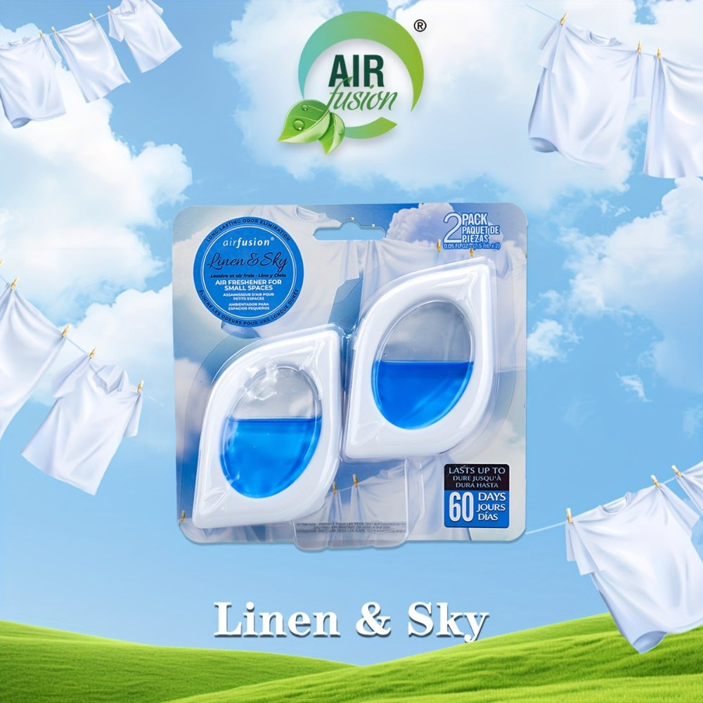 Compact Air Freshener Cups in Six Scents, Available in 2, 6 or 12 Packs for Closets, Bathrooms and Small Spaces