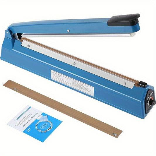 Impulse Heat Sealer 8" & 12" | Adjustable Temperature Poly Bag Sealing Machine for Plastic, Mylar, PE & PP Bags – Portable Manual Heat Sealer for Home, Restaurant, Retail & Food Storage