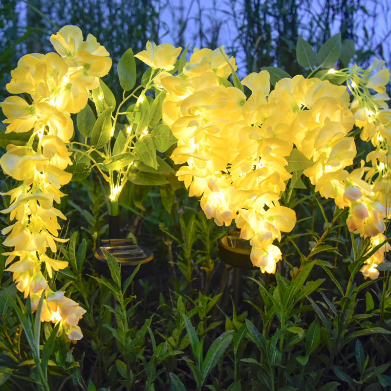 Solar Wisteria Flower Garden Light 52 LED, 2 Modes Waterproof