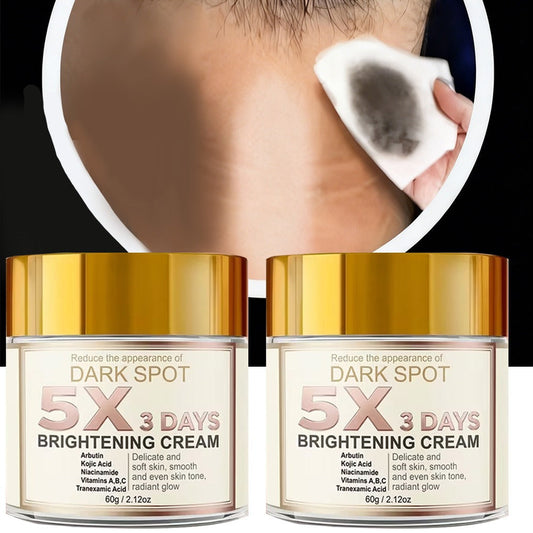 Dark Spot Brightening Cream 2pcs — Vitamin C & Niacinamide Corrector for Underarms Intimate Areas Buttocks Thighs | Hypoallergenic Unscented Moisturizer | Snow Grass Extract Sensitive Skin Body Cream