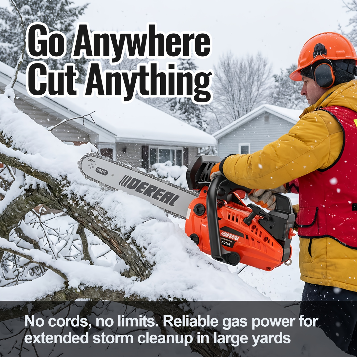 Mixed Gas Chainsaw Options with 12-Inch Compact Color Models and 20-Inch BlackRed Configuration