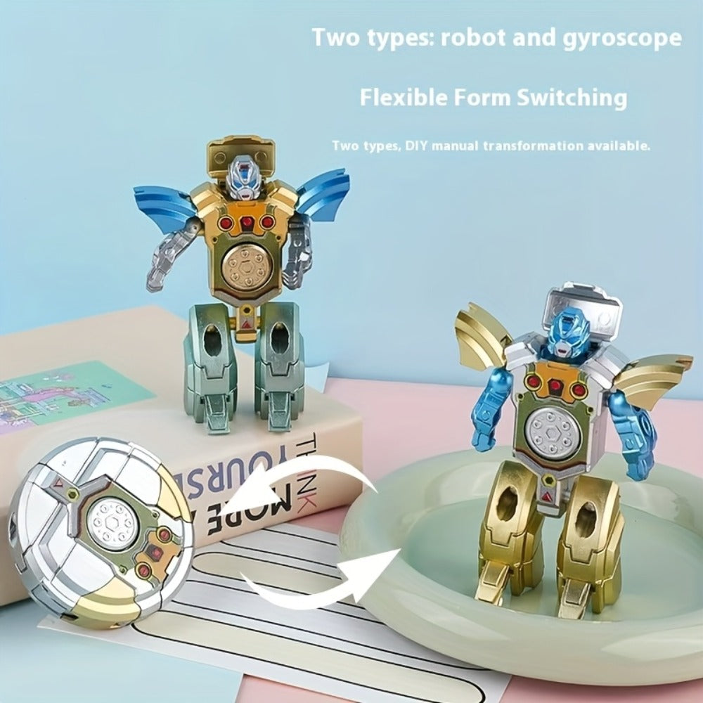 Fidget Spinner, Deformation Robot Fingertip Gyro, Creative Finger Gyroscope Toy for Kids & Adults