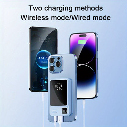 Magnetic Wireless Power Bank 38880mAh 22.5W Fast Charging with Digital Display for iPhone 17 16 15 14 13 12 Pro Max Plus Android – Portable MagSafe-Compatible Outdoor Battery Pack TSA Approved