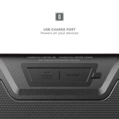 Portable Bluetooth Speaker ION Pathfinder Go 65W with Bluetooth 5.0, 15-Hour Battery, LED, FM and App Control
