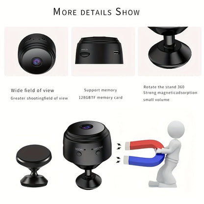 Indoor Security Camera 4-Pack with 1080P Video, 150° Adjustable Rotation, Night Vision and WiFi Connection