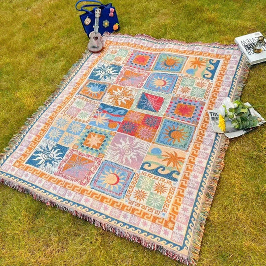 Outdoor Blanket Picnic Blanket Thickened | Waterproof Camping Blanket Beach Blanket Sofa Blanket Garden Mat