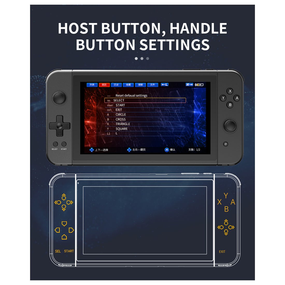 Handheld Game Console Powkiddy X70 with 7-Inch IPS HD, 1024x600 resolution, 32GB or 128GB Options, 3500mAh Battery, Mini HDMI