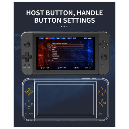 Handheld Game Console Powkiddy X70 with 7-Inch IPS HD, 1024x600 resolution, 32GB or 128GB Options, 3500mAh Battery, Mini HDMI