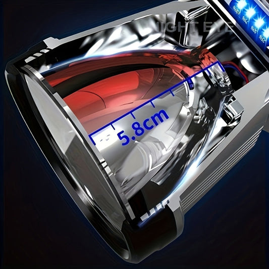 LED Headlamp 300 Meter Long Range, T998 High-Intensity Head Lamp with Large Reflector, IP65 Waterproof Rechargeable Headlight, Ultra Bright for Night Fishing Emergency Searchlight Outdoor Camping Hiking
