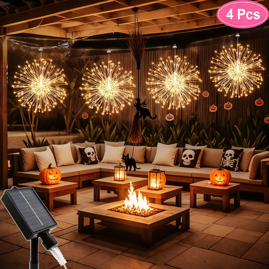 Solar Firework Lights | LED Starburst Garden Patio Tree Decor