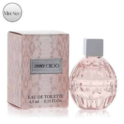 Eau de Toilette Jimmy Choo for Women 4.5ml Mini Bottle with Silver Cap and Pink Presentation Box