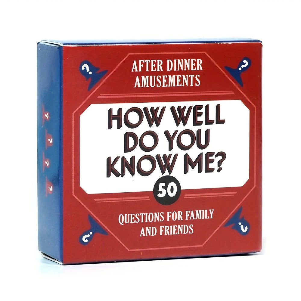 After Dinner Amusements Card Game Set with Four Mini Boxes and 200 Total Prompts Across Four Themes