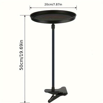 Car Seat Back Tray Table 360° Rotating - Foldable Food Drink Snack Organizer Tray for Car Interior, Non-Slip ABS Travel Tray for Road Trips