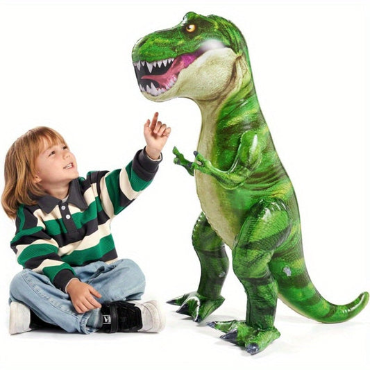 Giant Inflatable T-Rex Dinosaur 37 Inch – Tyrannosaurus Rex Blow Up Toy ASTM Safe Self-Standing, Birthday Party Decoration Photo Prop Gift for Kids Adults Christmas Holiday