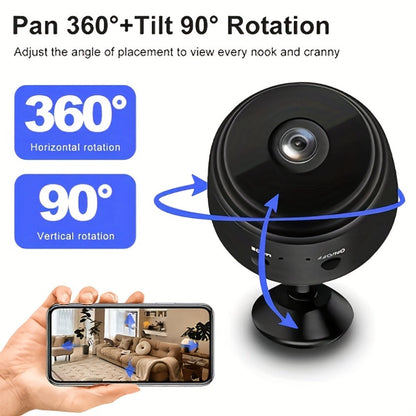 Indoor Security Camera 4-Pack with 1080P Video, 150° Adjustable Rotation, Night Vision and WiFi Connection