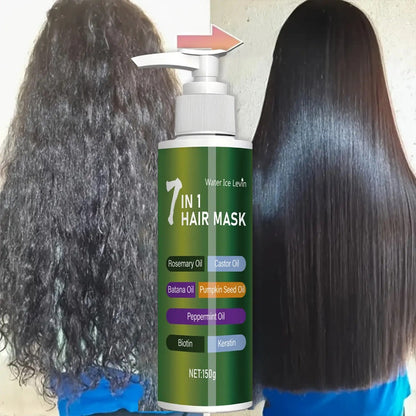 150g 7-in-1 Hair Mask in Green Pump Bottle, Offered in Single-Bottle or Two-Bottle Quantity Options