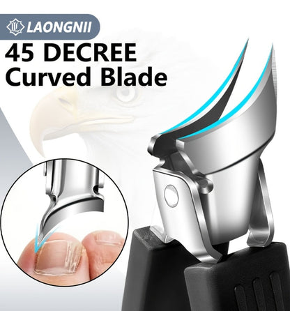 Seven-Piece Toenail Clipper Kit with Angled Nippers, Curved Blade Tool, Nail File and Lifter