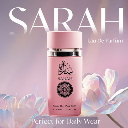 Women's Perfume SARAH Eau de Parfum 3.4 oz with Floral Amber, Vanilla, Jasmine and Citrus Notes