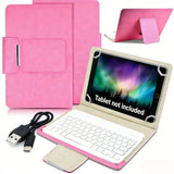 Pink Case + Keyboard + Data Cable