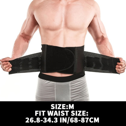 Adjustable Weightlifting Support Belt with Breathable Polyester and S, M or L Size Options