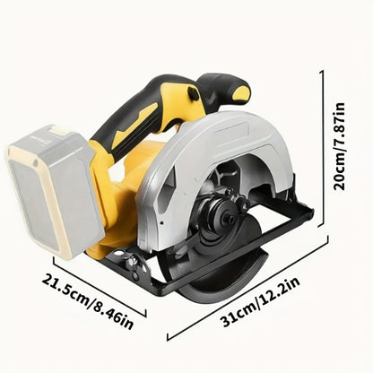 Cordless Circular Saw Compatible with DeWalt 20V MAX Battery | 7-Inch Brushless Electric Saw, 0-50° Bevel, 2 Blades Included – Woodworking, Stone & Plastic Cutting