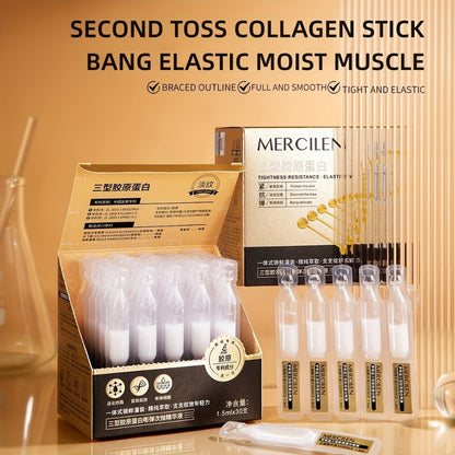 Face Serum Mercilen Plant Squalane and Collagen Type III Ampoule Box with 1.52oz Listed Quantity