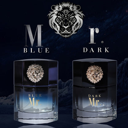 Men's Cologne Spray – Mr. Blue Lion Long Lasting Masculine EDT, Fresh Woody Scent for Sports Business Romance, Elegant Gift for Him