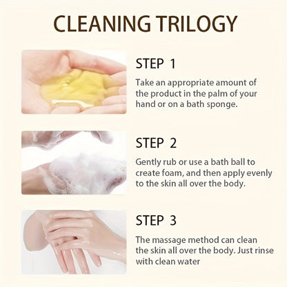 Sulfur Shampoo & Body Wash 2-in-1 Set — Scented Sulfur Soap Cleansing Liquid for Gentle Daily Scalp Purifying & Full Body Cleansing