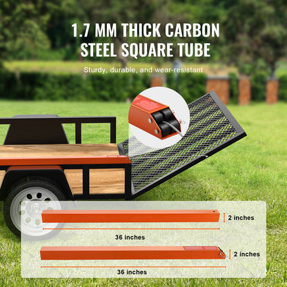 Trailer Tailgate Lift Assist – Max 180 lbs, Fits Open Utility Trailers, 10–24 Inch Side Rail, 4–6 ft Ramp Height, Carbon Steel Spring Cable System