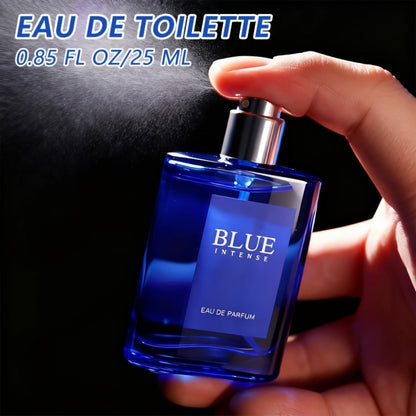 EDT Cologne Gift Set for Men 4 Piece Variety 4 Different Scents Long Lasting Fragrance Mini Bottles 0.85oz Each Travel Friendly Holiday Birthday Dating Party Gift Box for Him