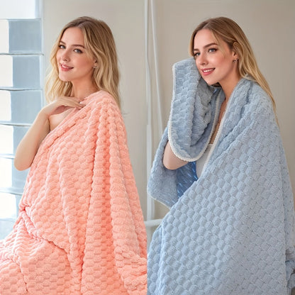 Bath Towels Set 4 or 8 Piece Microfiber Waffle Weave Collection in Gray, Pink, Blue and Beige