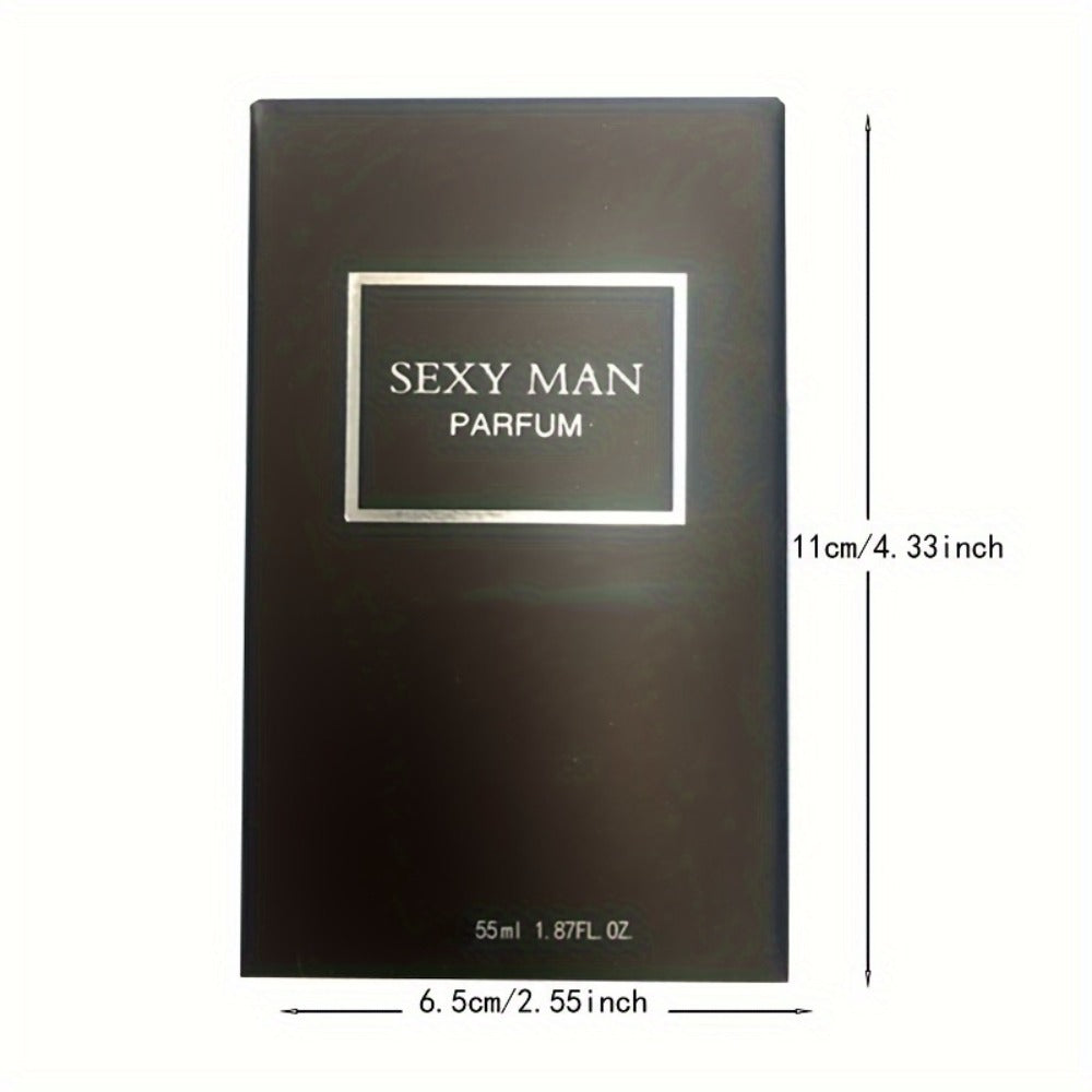 Cologne Spray for Men SEXY MAN Two-Bottle Set with 7054A and 7054B Color Options and Gift Vial