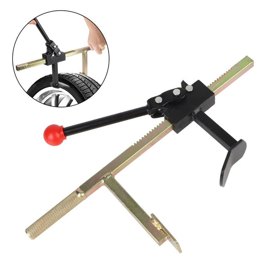 Bead Breaker Tool Heavy-Duty Manual Tire Changer with Safety Guard, Durable Steel Construction Universal Tire Service Equipment for Cars Trucks Motorcycles, Large & Small Size
