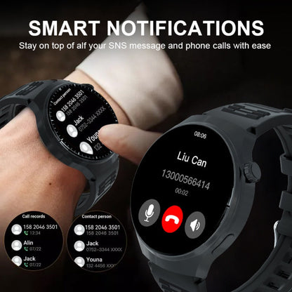 Round Smartwatch 2.01" Extra Large Screen with Wireless Calling, 100+ Sport Modes, Sleep Monitor Heart Rate, Built-in Games Weather Calculator Pedometer, Unisex Smart Watch for Men Women – Black Silver 5 Styles