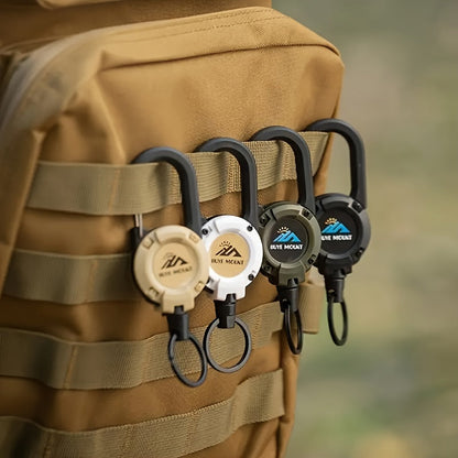 Two-Pack Retractable Keychains with 23-Inch Steel Wire, Lanyards and Four Color Options for Daily Carry