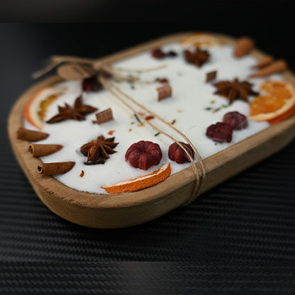 Scented Candles in Wooden Boat-Shaped Holder – Unique Refreshing Fragrances for Home, Hotel & Dining Decor, Perfect for Birthdays, Parties & Valentine's Day, Luxury Aromatherapy Gift Candle