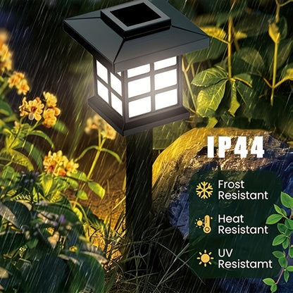 Solar Garden Lights Pathway Stakes in 6/12/24-Piece Sets with Warm, Cool or Multicolor Options