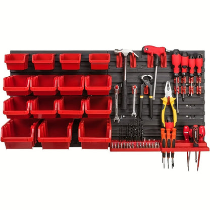 Tool Organizer Set – Multi-Functional Wrench, Screwdriver, Drill Bit & Hammer Storage Rack | Garage Tool Organizer Wall Mount for 39/69 Piece Tool Sets | Workshop Tool Holder Gift for Men & DIY Enthusiasts