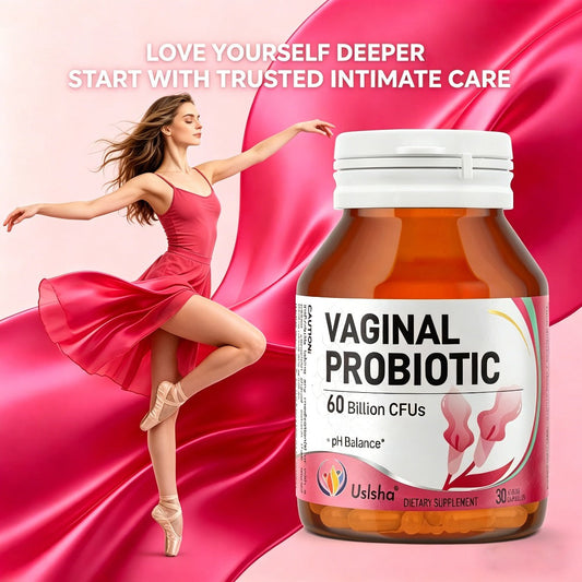 Probiotics for Women 60 Billion CFU 30 Capsules for pH Balance, Yeast Balance, Vaginal Flora & Feminine Health with Cranberry Extract, Vegan-Friendly Daily Supplement