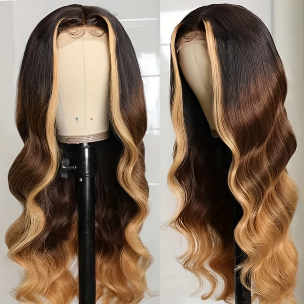 Synthetic Wig 32-Inch 13x4 HD Lace Front Waves with 200% Density in Three Colors for Cosplay Looks